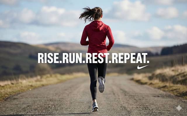 High-Contrast Commercial Sports Photography of Runner