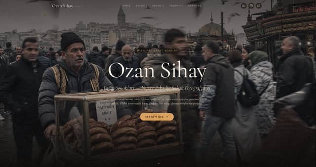 Cinematic Istanbul Gallery Website Hero