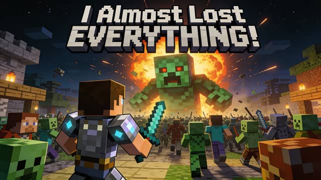 Minecraft Survival Video Thumbnail
