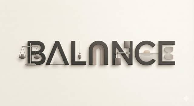 Minimalist Typographic Illustration Conveying Meaning