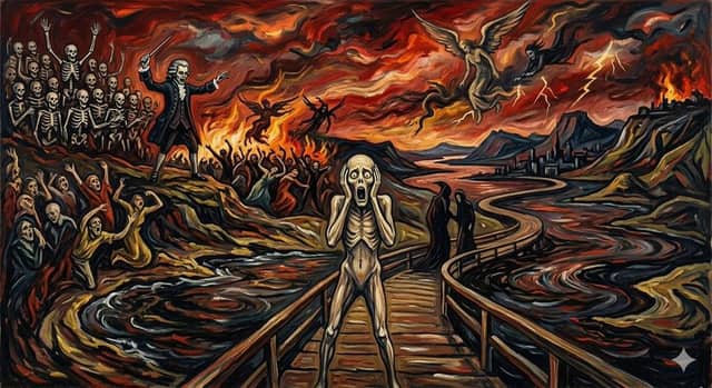 Mozart'ın Dies Irae'si, Munch'un Çığlık Tarzında