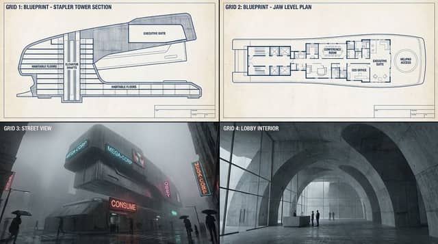 Object-to-Dystopian Building Transformation