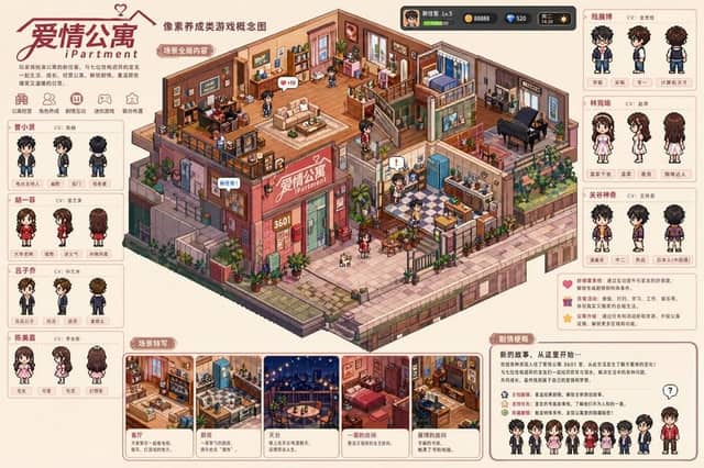 Prompt per concept di gioco in pixel art