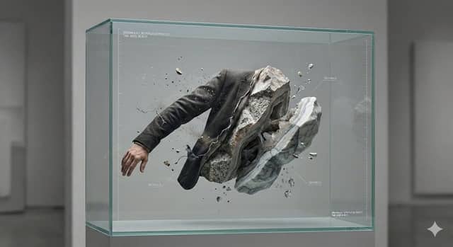 Surreal Abstract Concept Contained in a Display Case