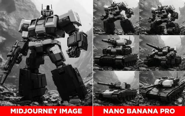 Transformer Robot to Tank Transition Prompt