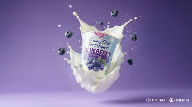 Photographie de produit ultra-réaliste de yaourt