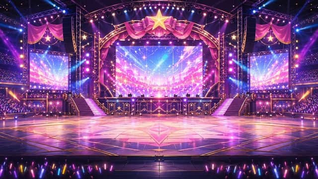 Neon VTuber Arena-Bühne