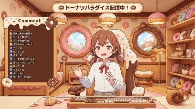 VTuber Streaming Screen Generation with Customizable Character and Theme