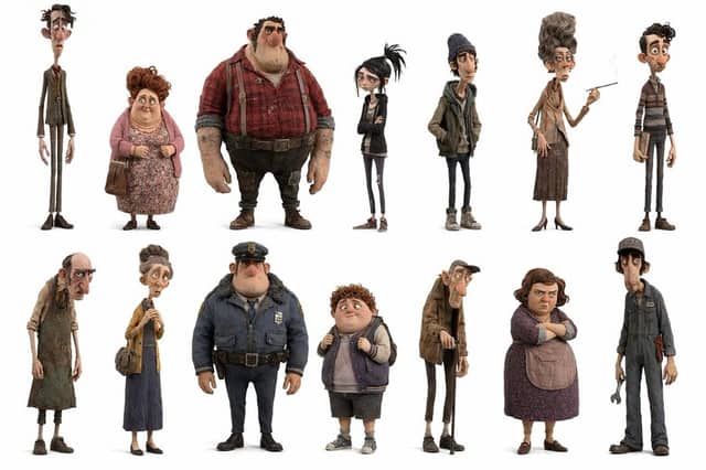 Elenco de Habitantes de Cidade com Animação Caprichosa