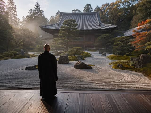 Jardim de Templo Zen Japonês