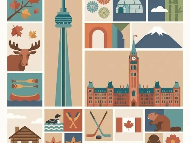 Create a square vintage travel poster of Country Or Place