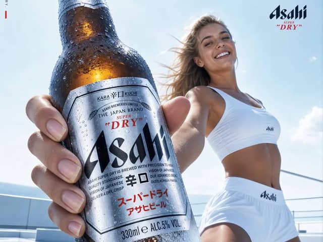 Create the second poster in the same ultra-premium Asahi