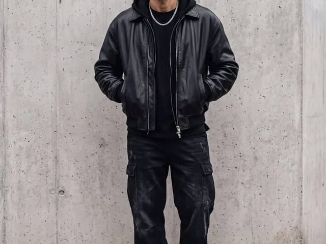 Ultra-realistic editorial fashion portrait of the person