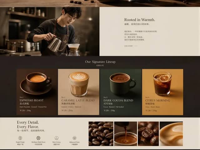 Create an ultra-premium long-form e-commerce landing page