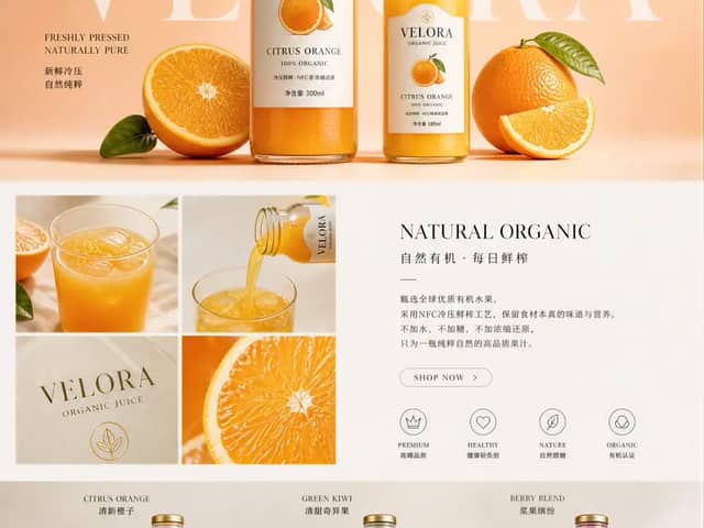 Create an ultra-premium e-commerce detail-page sales poster