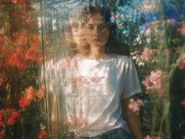 Photorealistic surreal editorial photograph of a naturally