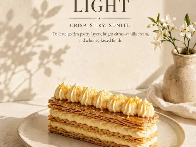 Create a 9:16 premium food advertising poster for a French