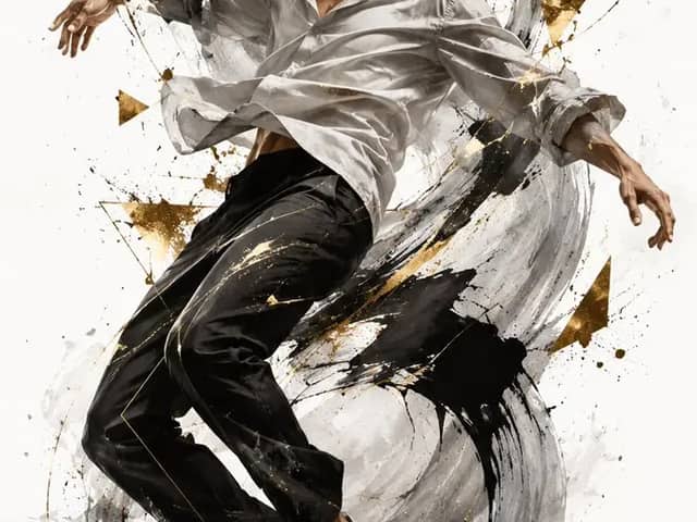 Create a high-fashion editorial fashion poster