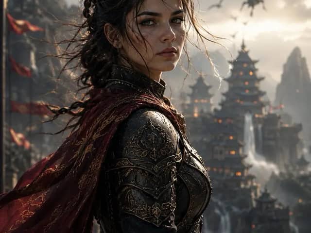 Create a spectacular cinematic fantasy portrait of an elite