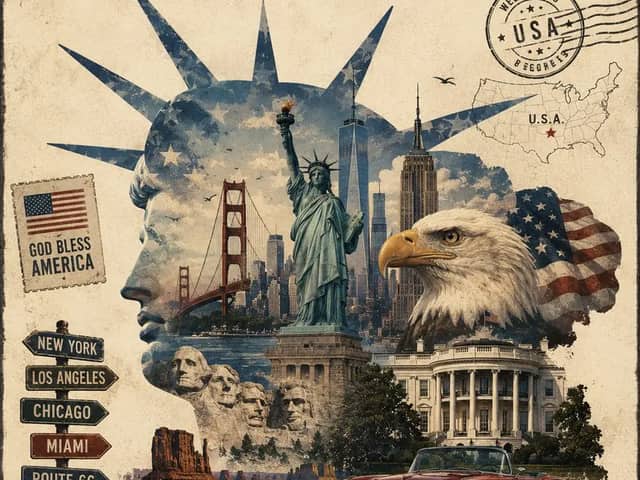 Create a premium vintage editorial travel poster for City