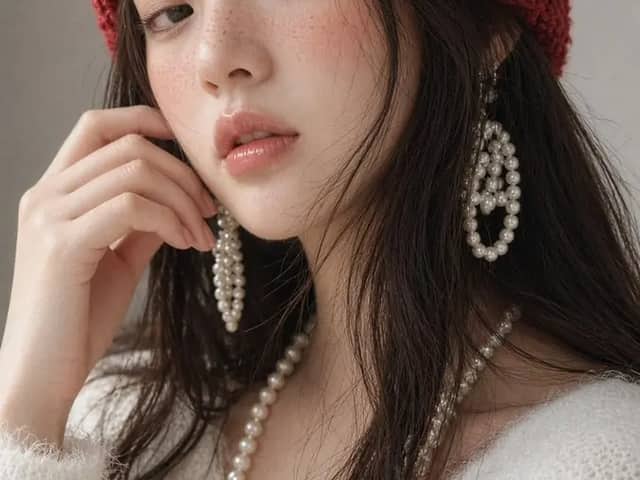 A close-up portrait of a young Taiwan idol in her early 20s