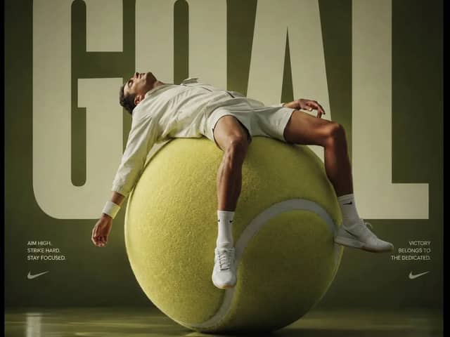 Avant-garde sports fashion, advertising