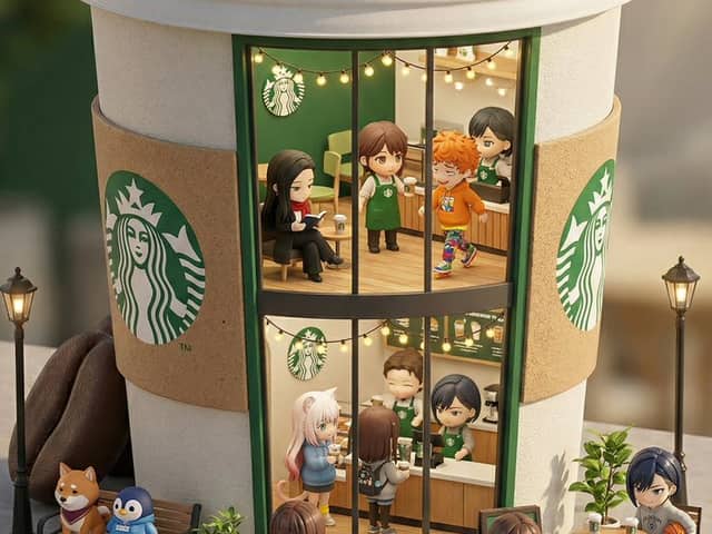 3D chibi miniature brand concept store prompt