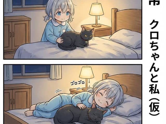 AI Manga: Cat Doesn't Want to Sleep