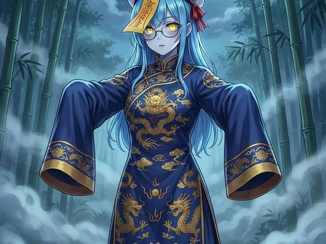 Ancient Zombie (Kyonsi) in a Bamboo Forest