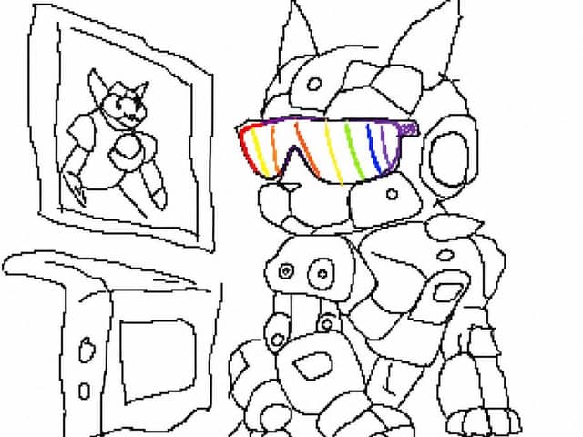Ritratto imbarazzante in stile MS Paint