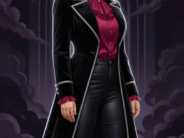 Dark Gothic Cinematic Illustration from Reference