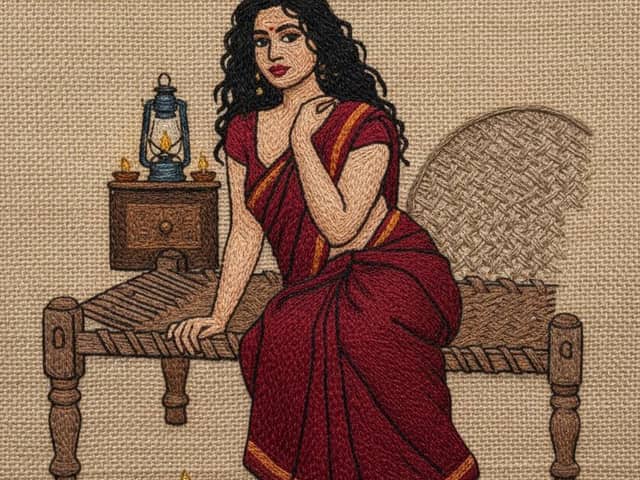 रंगीन पेंसिल से फूलों के खेत का टाइम-लैप्स