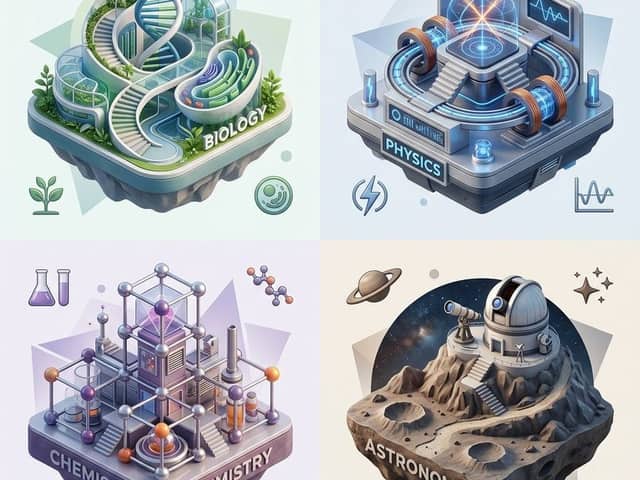 Mô hình lưới khái niệm khoa học đẳng cự (Isometric)