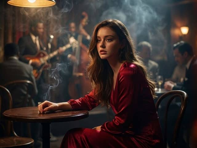 Moody Cinematic Jazz Club Portrait