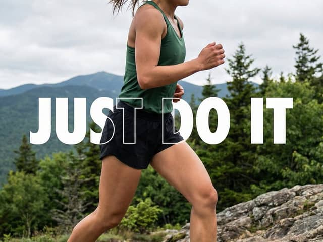 Motivational Trail Running Action Shot Prompt