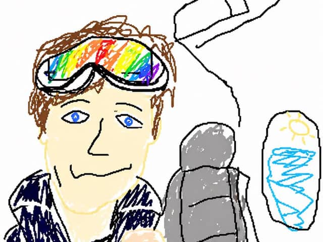 Ridisegno in stile MS Paint maldestro