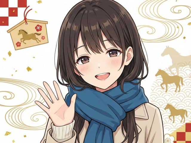 New Year's Card Illustration Generation Prompt