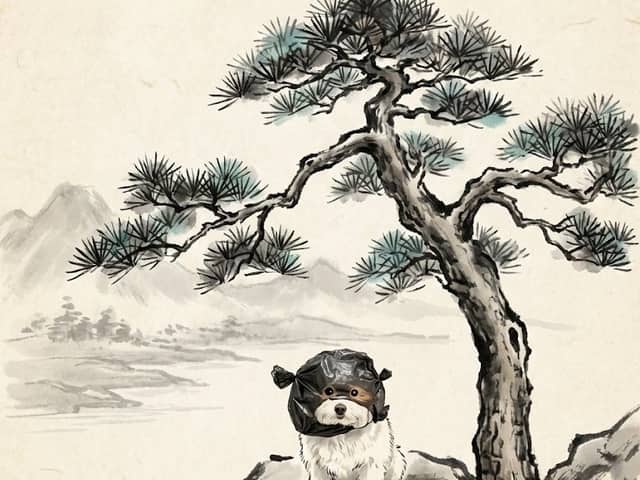 New Year's Card Ink Painting Prompt