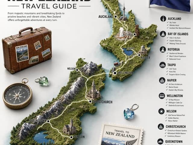 Poster Hướng dẫn Du lịch New Zealand