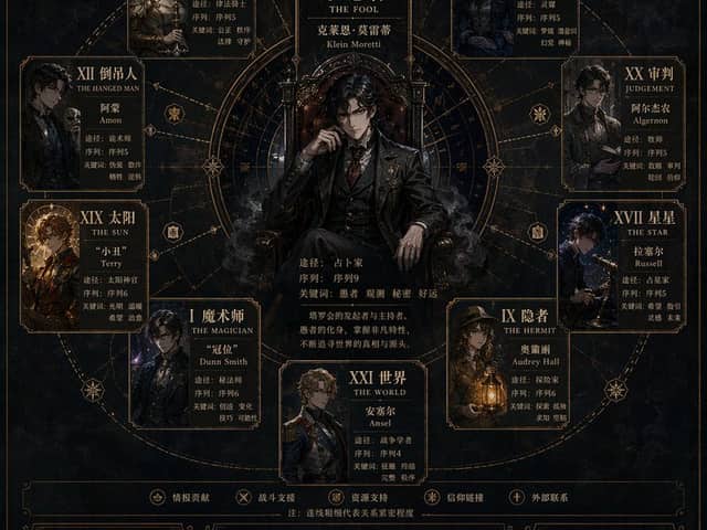 Mappa del Tarot Club occulto