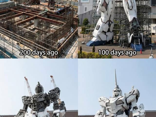 Odaiba Gundam Construction Process Visualization