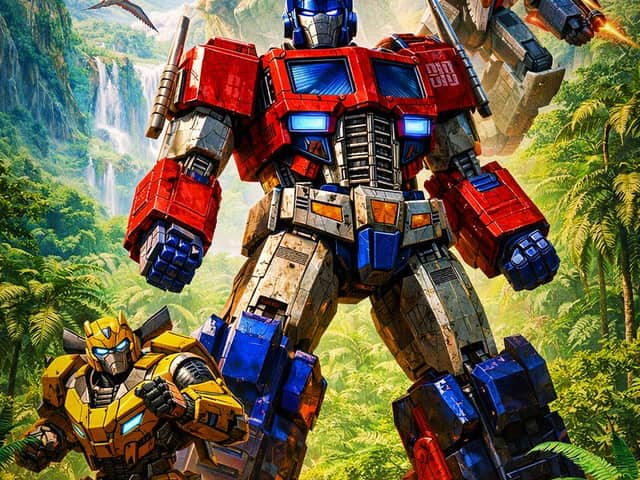 Optimus Prime Video Game Poster Prompt