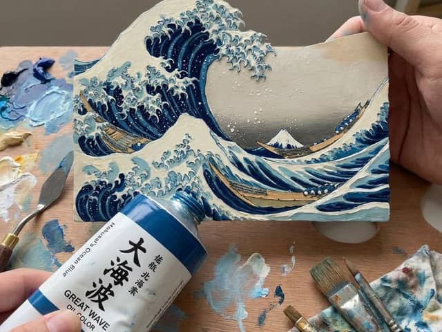 Paint Tube Squeeze: Famous Asian Painting in 3D Relief