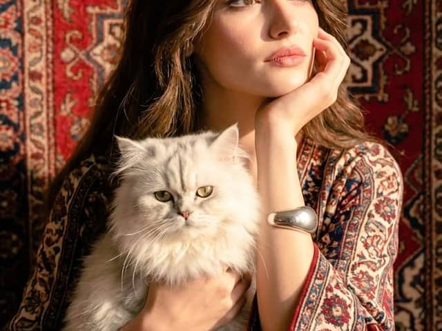 Persian Carpet Inspired Portrait Prompt
