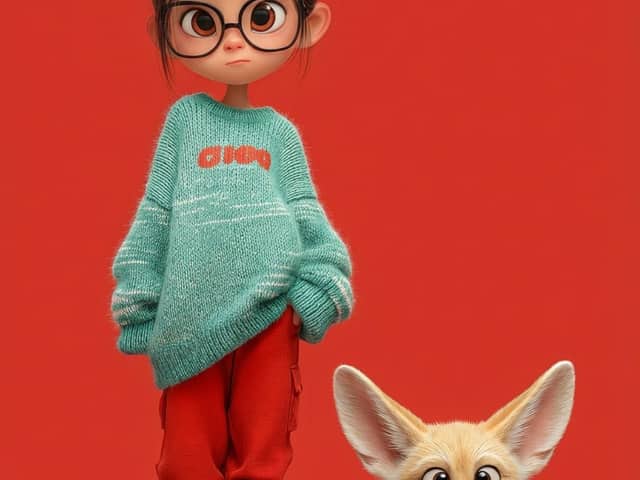 Pixar-Style 3D Character Portrait with Fennec Fox