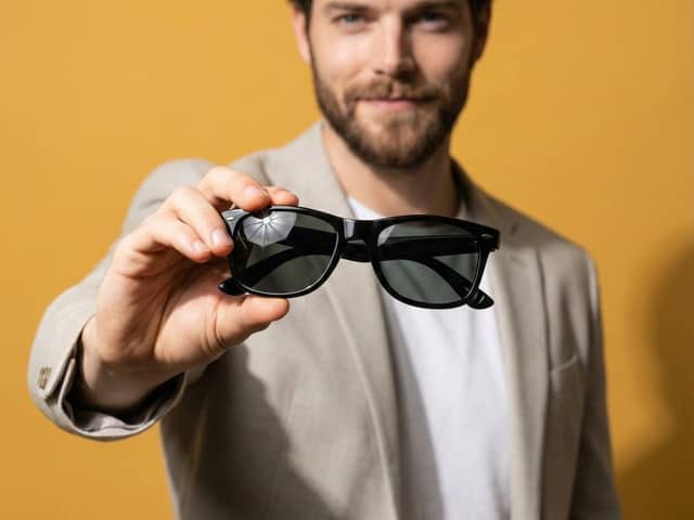 Product Poster: Sunglasses with Shallow Depth of Field