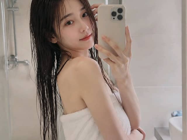 Realistic Bathroom Selfie Photography