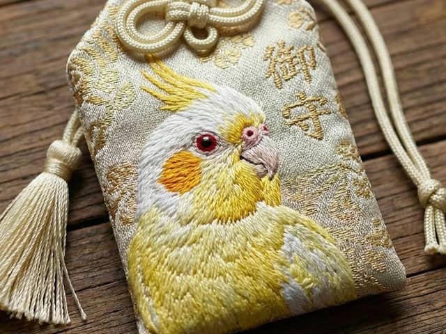 Realistic Cockatiel Amulet Generation