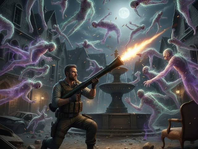 Lanciarazzi di Resident Evil con Mob Eterei
