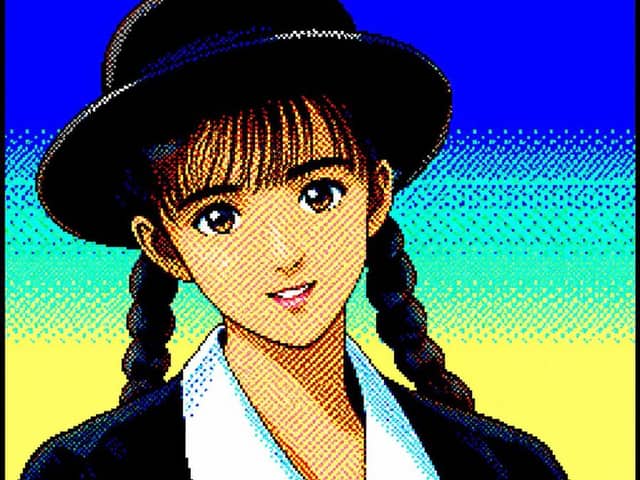 Ritratto Anime in stile PC-88 8-Bit